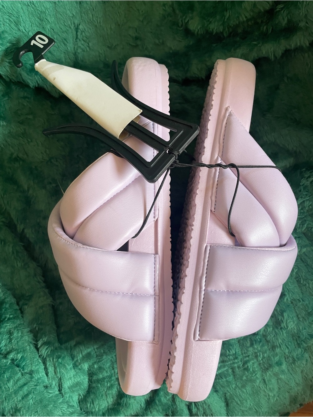 NO BOUNDARIES Lilac Padded Slide Sandals - Women's size 10 NWT - Picture 7 of 8
